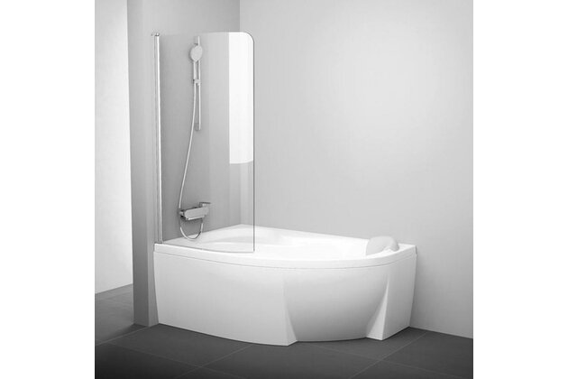 Vanová zástěna Ravak Rosa CVSK1 140/150 jednodílná pevná, satin/transparent, levá, 7QLM0U00Y1 Vanová zástěna Ravak Rosa CVSK1 140/150 jednodílná pevná, satin/transparent, levá, 7QLM0U00Y1