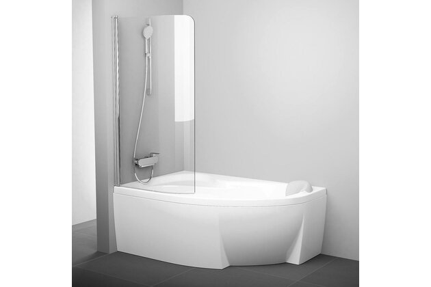 Vanová zástěna Ravak Rosa CVSK1 140/150 jednodílná pevná, lesk/transparent, levá, 7QLM0C00Y1 Vanová zástěna Ravak Rosa CVSK1 140/150 jednodílná pevná, lesk/transparent, levá, 7QLM0C00Y1