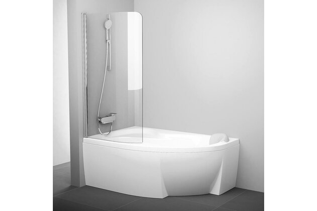 Vanová zástěna Ravak Rosa CVSK1 160/170 jednodílná pevná, lesk/transparent, levá, 7QLS0C00Y1 Vanová zástěna Ravak Rosa CVSK1 160/170 jednodílná pevná, lesk/transparent, levá, 7QLS0C00Y1