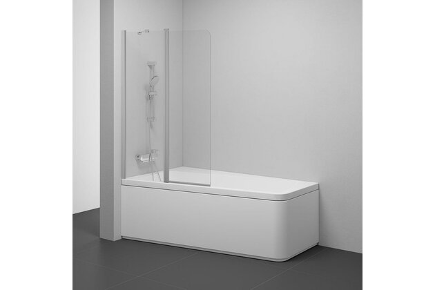 Vanová zástěna Ravak 10CVS2 10° 100 dvoudílná pohyblivá, satin/transparent, levá, 7QLA0U03Z1 Vanová zástěna Ravak 10CVS2 10° 100 dvoudílná pohyblivá, satin/transparent, levá, 7QLA0U03Z1