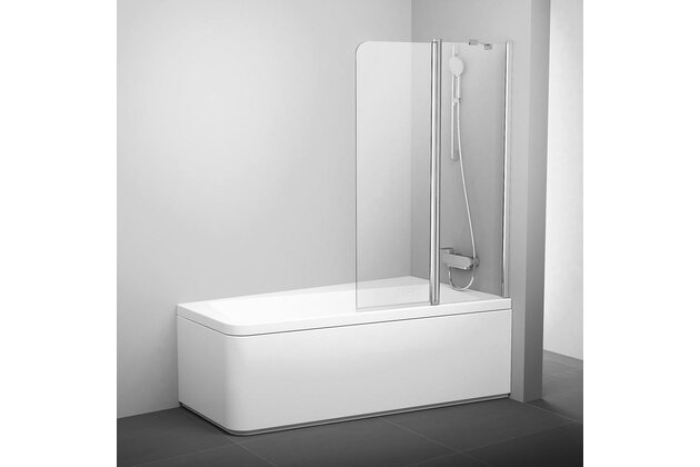 Vanová zástěna Ravak 10CVS2 10° 100 dvoudílná pohyblivá, lesk/transparent, pravá, 7QRA0C03Z1 Vanová zástěna Ravak 10CVS2 10° 100 dvoudílná pohyblivá, lesk/transparent, pravá, 7QRA0C03Z1