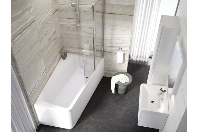 Vana Ravak 10° 170x100 rohová Asymmetrická, bílá, pravá, C821000000 Vana Ravak 10° 170x100 rohová Asymmetrická, bílá, pravá, C821000000