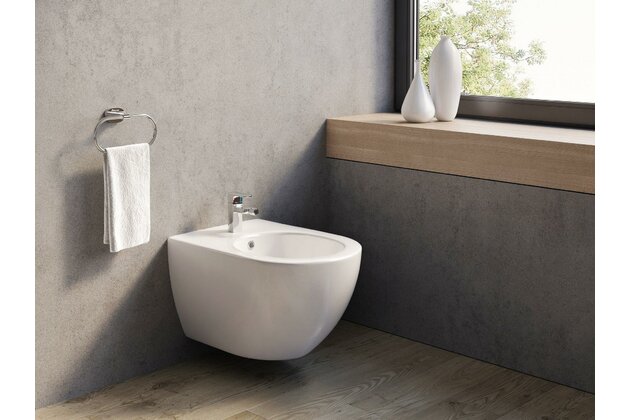 Bidet Ravak Uni Chrome závěsný, bílá, X01517 Bidet Ravak Uni Chrome závěsný, bílá, X01517