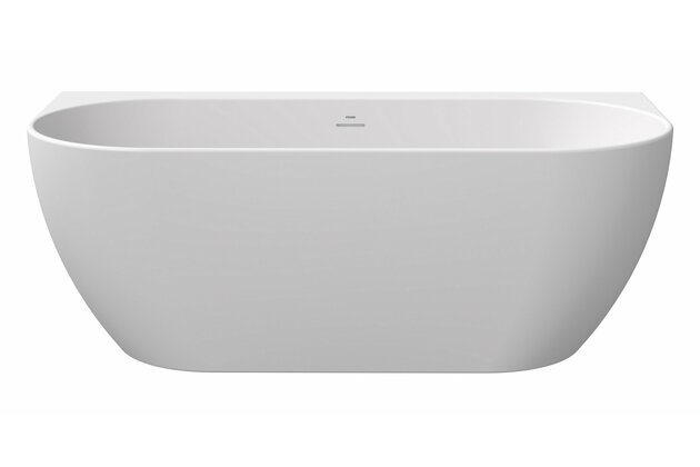 Vana Freedom Wall 166x80 oválná akrylátová volně stojící, bílá, krytka odtoku bílá/černá/chrom, XC00100024 Vana Freedom Wall 166x80 oválná akrylátová volně stojící, bílá, krytka odtoku bílá/černá/chrom, XC00100024