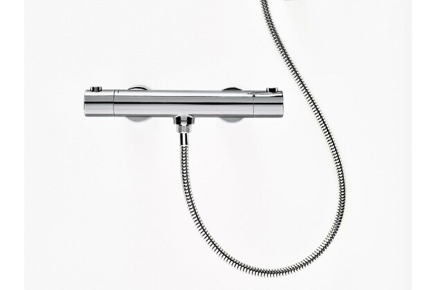 Baterie Ravak Puri sprchová, termostatická nástěnná, bez sprchového setu, chrom, X070116 Baterie Ravak Puri sprchová, termostatická nástěnná, bez sprchového setu, chrom, X070116