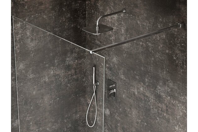 Baterie Ravak Flat vanová sprchová podomítková 2-cestná, bez tělesa, chrom, X070123