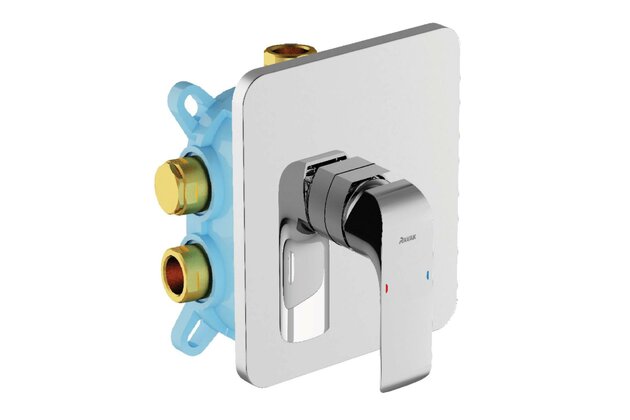 Baterie Ravak Flat vanová sprchová podomítková 1-cestná, bez tělesa, chrom, X070124