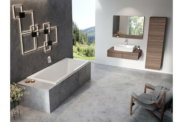 Vana Ravak Formy 02 slim 180x80 obdélníková, bílá, C891300000 Vana Ravak Formy 02 slim 180x80 obdélníková, bílá, C891300000