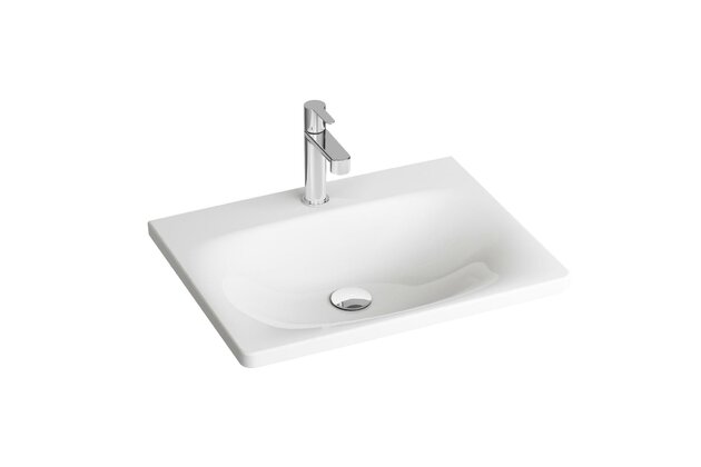 Umyvadlo Ravak Balance 50 nábytkové, s otvorem pro baterii, bez přepadu, bílá, XJX01250000 Umyvadlo Ravak Balance 50 nábytkové, s otvorem pro baterii, bez přepadu, bílá, XJX01250000