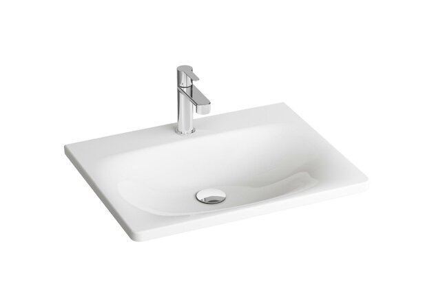 Umyvadlo Ravak Balance 80 nábytkové, s otvorem pro baterii, bez přepadu, bílá, XJX01280000 Umyvadlo Ravak Balance 80 nábytkové, s otvorem pro baterii, bez přepadu, bílá, XJX01280000