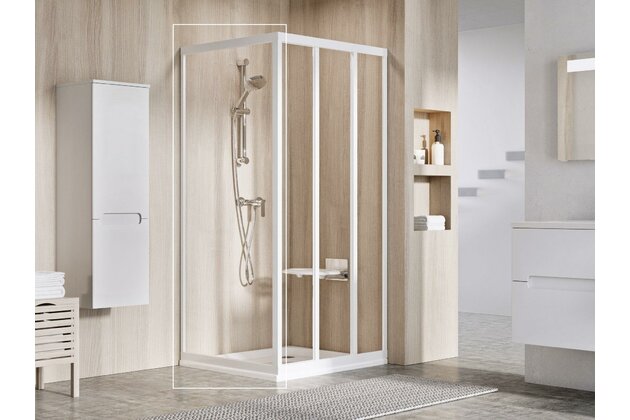 Pevná stěna Ravak Supernova APSS 75 198 jednodílná, bílá/transparent, 940301R2Z1