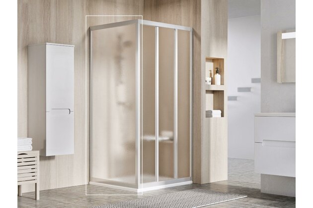 Pevná stěna Ravak Supernova APSS 80 198 jednodílná, satin/grape, 94040UR2ZG