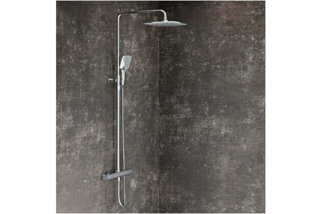 Sprchová souprava Ravak 10° Free posuvná s termostatickou baterií, bez sprchového setu, chrom, X070141 Sprchová souprava Ravak 10° Free posuvná s termostatickou baterií, bez sprchového setu, chrom, X070141