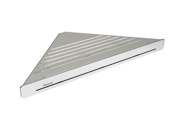 Polička Ravak Slim C rovná, satin/chrom, X07P578
