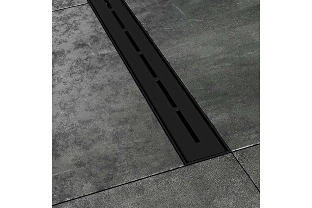 Odtokový žlab Runway 85, černá, X01751