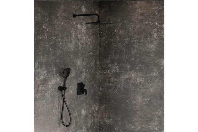 Baterie Ravak 10° Free vanová sprchová podomítková 2-cestná, s tělesem, černá, X070156 Baterie Ravak 10° Free vanová sprchová podomítková 2-cestná, s tělesem, černá, X070156