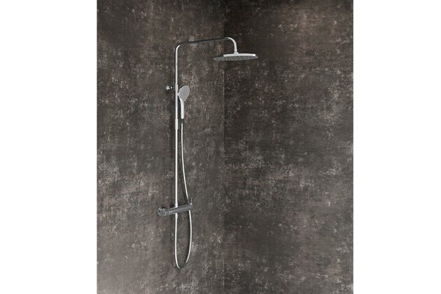 Sprchová souprava Ravak posuvná netermostatická, se sprchovým setem, chrom, X07P643 Sprchová souprava Ravak posuvná netermostatická, se sprchovým setem, chrom, X07P643