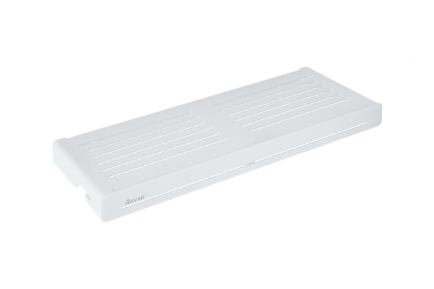 Polička Ravak Slim S rovná, bílá/bílá, X07P651