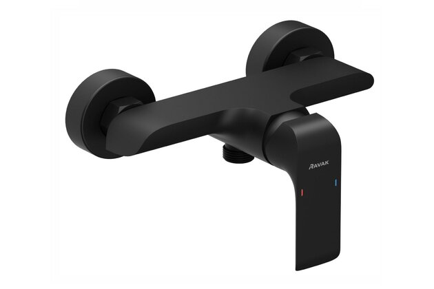 Baterie Ravak Flat sprchová nástěnná, bez sprchového setu, černá, X070177 Baterie Ravak Flat sprchová nástěnná, bez sprchového setu, černá, X070177