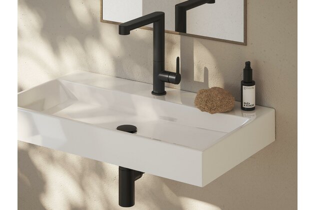 Baterie Ravak Puri umyvadlová, stojánková 269 mm s otočným ramínkem, bez výpusti, černá, X070183 Baterie Ravak Puri umyvadlová, stojánková 269 mm s otočným ramínkem, bez výpusti, černá, X070183