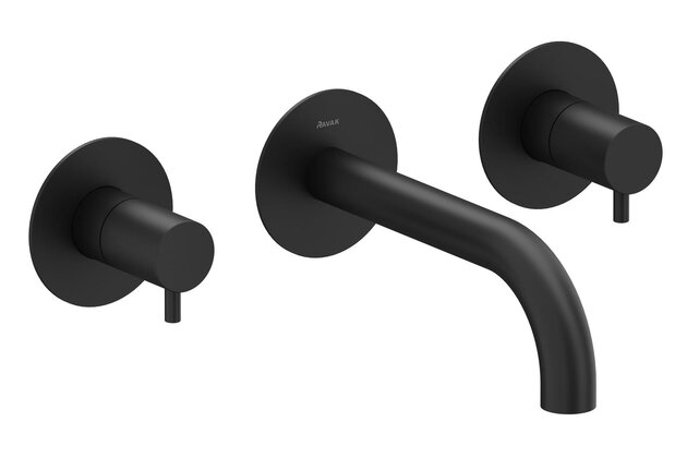 Baterie Ravak Espirit ES 019.00 umyvadlová podomítková, s tělesem, černá mat, X070276 Baterie Ravak Espirit ES 019.00 umyvadlová podomítková, s tělesem, černá mat, X070276