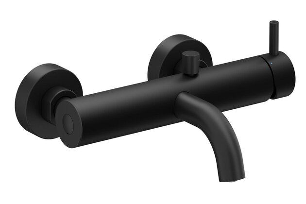 Baterie Ravak Espirit ES 022.00 vanová nástěnná, bez sprchového setu, černá mat, X070279