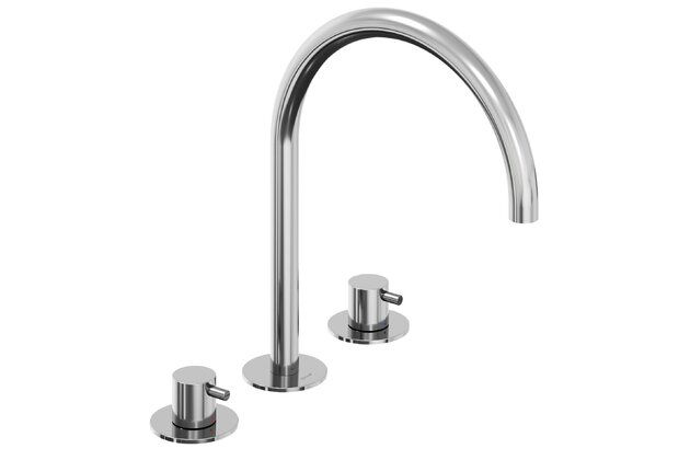 Baterie Ravak Espirit ES 018.00 umyvadlová, stojánková 3-otvorová 270 mm, bez výpusti, chrom, X070195 Baterie Ravak Espirit ES 018.00 umyvadlová, stojánková 3-otvorová 270 mm, bez výpusti, chrom, X070195