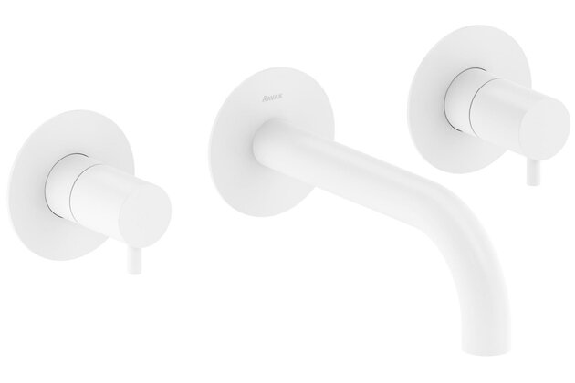 Baterie Ravak Espirit ES 021.00 vanová podomítková, s tělesem, bílá mat, X070240 Baterie Ravak Espirit ES 021.00 vanová podomítková, s tělesem, bílá mat, X070240