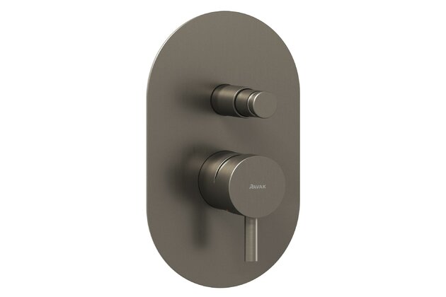 Baterie Ravak Espirit ES 061.00 podomítková 2-cestná, s tělesem, grafit, X070321 Baterie Ravak Espirit ES 061.00 podomítková 2-cestná, s tělesem, grafit, X070321