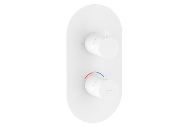 Baterie Ravak Espirit ES 063.00 podomítková, termostatická 2-cestná, bez tělesa, bílá mat, X070249 Baterie Ravak Espirit ES 063.00 podomítková, termostatická 2-cestná, bez tělesa, bílá mat, X070249