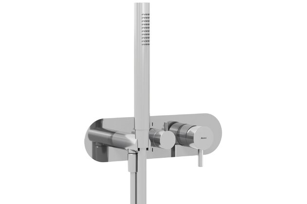 Baterie Ravak Espirit ES 065.00 RB D podomítková 2-cestná, bez tělesa, se sprchovým setem, chrom, X070207 Baterie Ravak Espirit ES 065.00 RB D podomítková 2-cestná, bez tělesa, se sprchovým setem, chrom, X070207