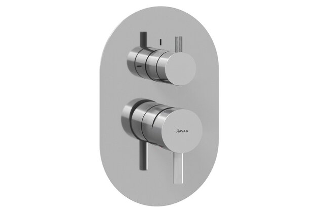 Baterie Ravak Espirit ES 065.00 RB E podomítková 2-cestná, bez tělesa, chrom, X070208 Baterie Ravak Espirit ES 065.00 RB E podomítková 2-cestná, bez tělesa, chrom, X070208
