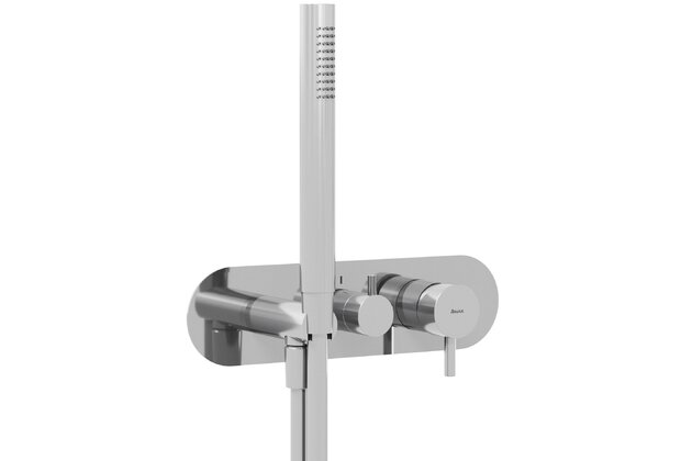 Baterie Ravak Espirit ES 068.00 RB D podomítková 3-cestná, bez tělesa, se sprchovým setem, chrom, X070202