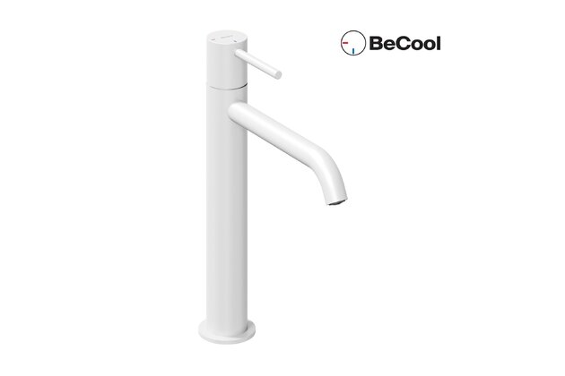 Baterie Ravak Espirit ES 014.00 umyvadlová, stojánková 250 mm s funkcí BeCool, bez výpusti, bílá mat, X070400