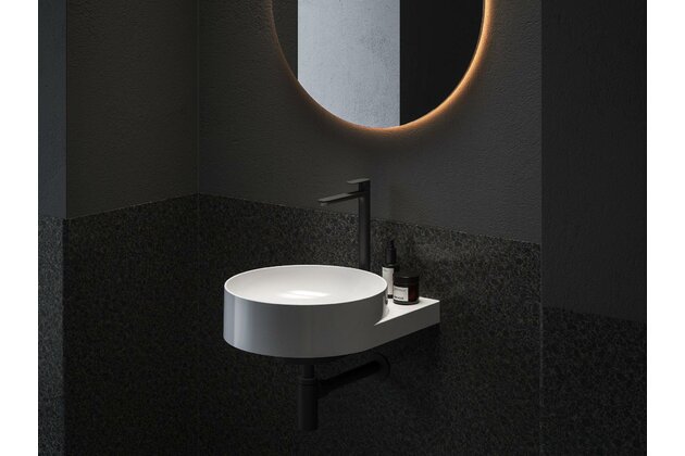 Baterie Ravak Eleganta EL015.00 umyvadlová, stojánková 335 mm, bez výpusti, černá mat, X070291