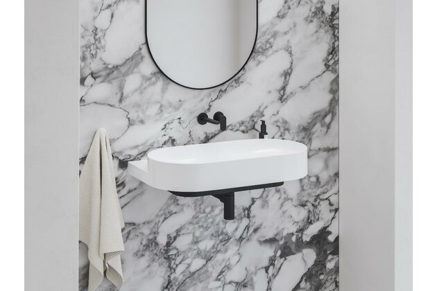 Baterie Ravak Eleganta EL 019.00 umyvadlová podomítková, bez tělesa, černá mat, X070292