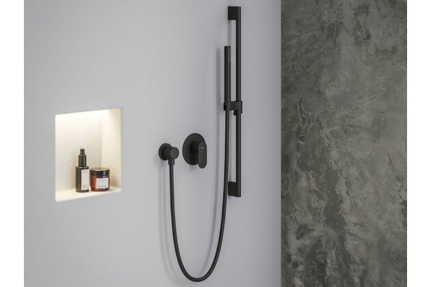 Baterie Ravak Eleganta EL 062.00 podomítková 1-cestná, s tělesem, černá mat, X070299 Baterie Ravak Eleganta EL 062.00 podomítková 1-cestná, s tělesem, černá mat, X070299