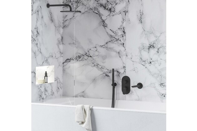 Baterie Ravak Eleganta EL 068.00 RB F podomítková 3-cestná, bez tělesa, černá mat, X070297 Baterie Ravak Eleganta EL 068.00 RB F podomítková 3-cestná, bez tělesa, černá mat, X070297