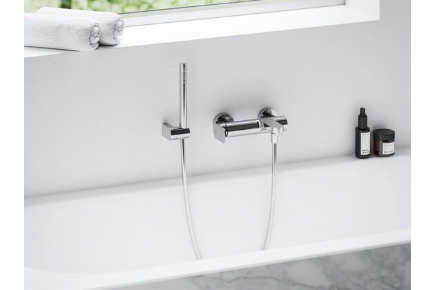 Baterie Ravak Eleganta EL022.00 vanová nástěnná, bez sprchového setu, chrom, X070213