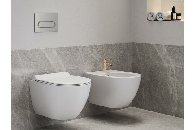 Baterie Ravak Eleganta EL 056.00 bidetová, stojánková 130 mm, bez výpusti, chrom, X070369