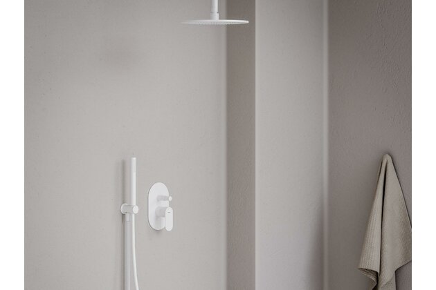 Baterie Ravak Eleganta EL 061.00 podomítková 2-cestná, s tělesem, bílá mat, X070261