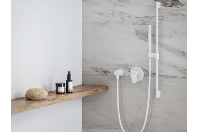 Baterie Ravak Eleganta EL 062.00 podomítková 1-cestná, s tělesem, bílá mat, X070262 Baterie Ravak Eleganta EL 062.00 podomítková 1-cestná, s tělesem, bílá mat, X070262