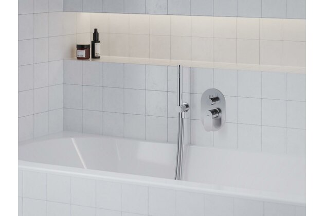 Baterie Ravak Eleganta EL 065.00 RB E podomítková 2-cestná, bez tělesa, chrom, X070221 Baterie Ravak Eleganta EL 065.00 RB E podomítková 2-cestná, bez tělesa, chrom, X070221