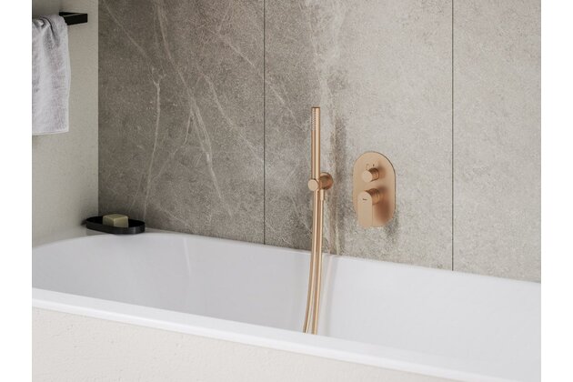 Baterie Ravak Eleganta EL 065.00 RB E podomítková 2-cestná, bez tělesa, X070375 Baterie Ravak Eleganta EL 065.00 RB E podomítková 2-cestná, bez tělesa, X070375