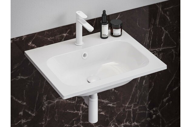 Baterie Ravak Eleganta EL012.00 umyvadlová, stojánková 170 mm s funkcí BeCool, bez výpusti, bílá mat, X070410 Baterie Ravak Eleganta EL012.00 umyvadlová, stojánková 170 mm s funkcí BeCool, bez výpusti, bílá mat, X070410