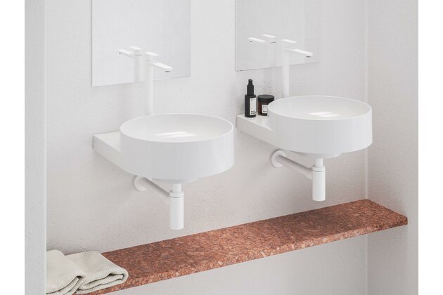 Baterie Ravak Eleganta EL015.00 umyvadlová, stojánková 335 mm s funkcí BeCool, bez výpusti, bílá mat, X070420