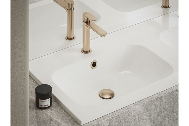 Krytka přepadu Ravak pro umyvadlo růžovo zlatá, X01833 Krytka přepadu Ravak pro umyvadlo růžovo zlatá, X01833