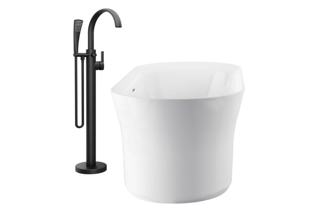 Baterie do podlahy Ravak Freedom vanová do podlahy, bez tělesa, se sprchovým setem, černá mat, X070435 Baterie do podlahy Ravak Freedom vanová do podlahy, bez tělesa, se sprchovým setem, černá mat, X070435