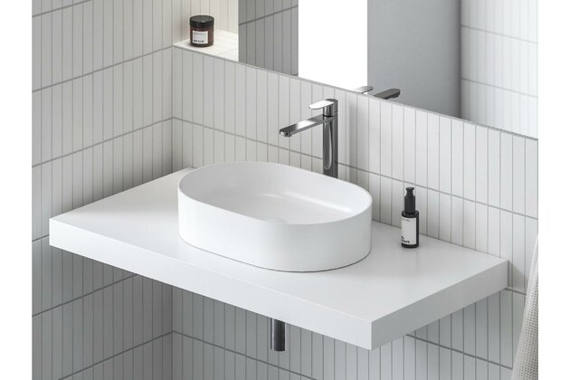 Baterie Ravak Chrome II umyvadlová, stojánková 300 mm s funkcí BeCool, bez výpusti, chrom, X070449 Baterie Ravak Chrome II umyvadlová, stojánková 300 mm s funkcí BeCool, bez výpusti, chrom, X070449