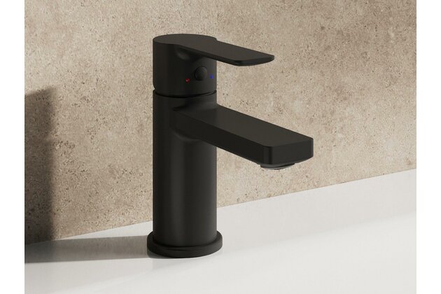 Baterie Ravak Solar umyvadlová, stojánková 135 mm, bez výpusti, černá, X070488 Baterie Ravak Solar umyvadlová, stojánková 135 mm, bez výpusti, černá, X070488